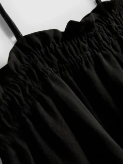 Vestido midi recto de sirsaca