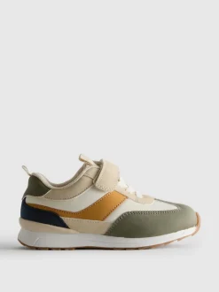 Zapatillas de caña baja con bloques de color