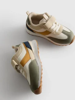 Zapatillas de caña baja con bloques de color