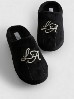 Zapatillas de espuma viscoelástica con bordado «LA»