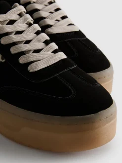 Zapatillas de leopardo con suela gruesa de goma