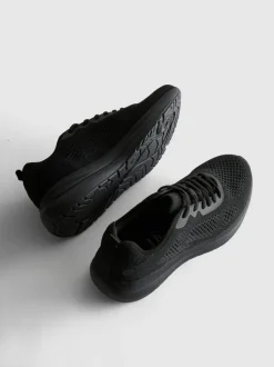 Zapatillas de punto con cordones