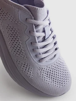 Zapatillas de punto con cordones