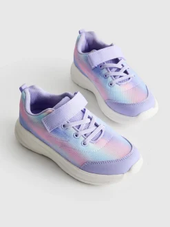 Zapatillas de suela gruesa con estampado degradado