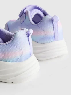 Zapatillas de suela gruesa con estampado degradado