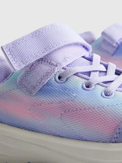 Zapatillas de suela gruesa con estampado degradado