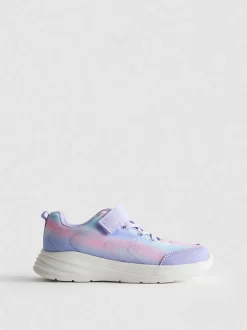 Zapatillas de suela gruesa con estampado degradado
