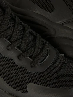 Zapatillas gruesas de caña baja con paneles