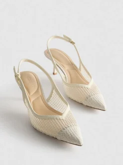 Zapatos de tacón destalonados de horma ancha
